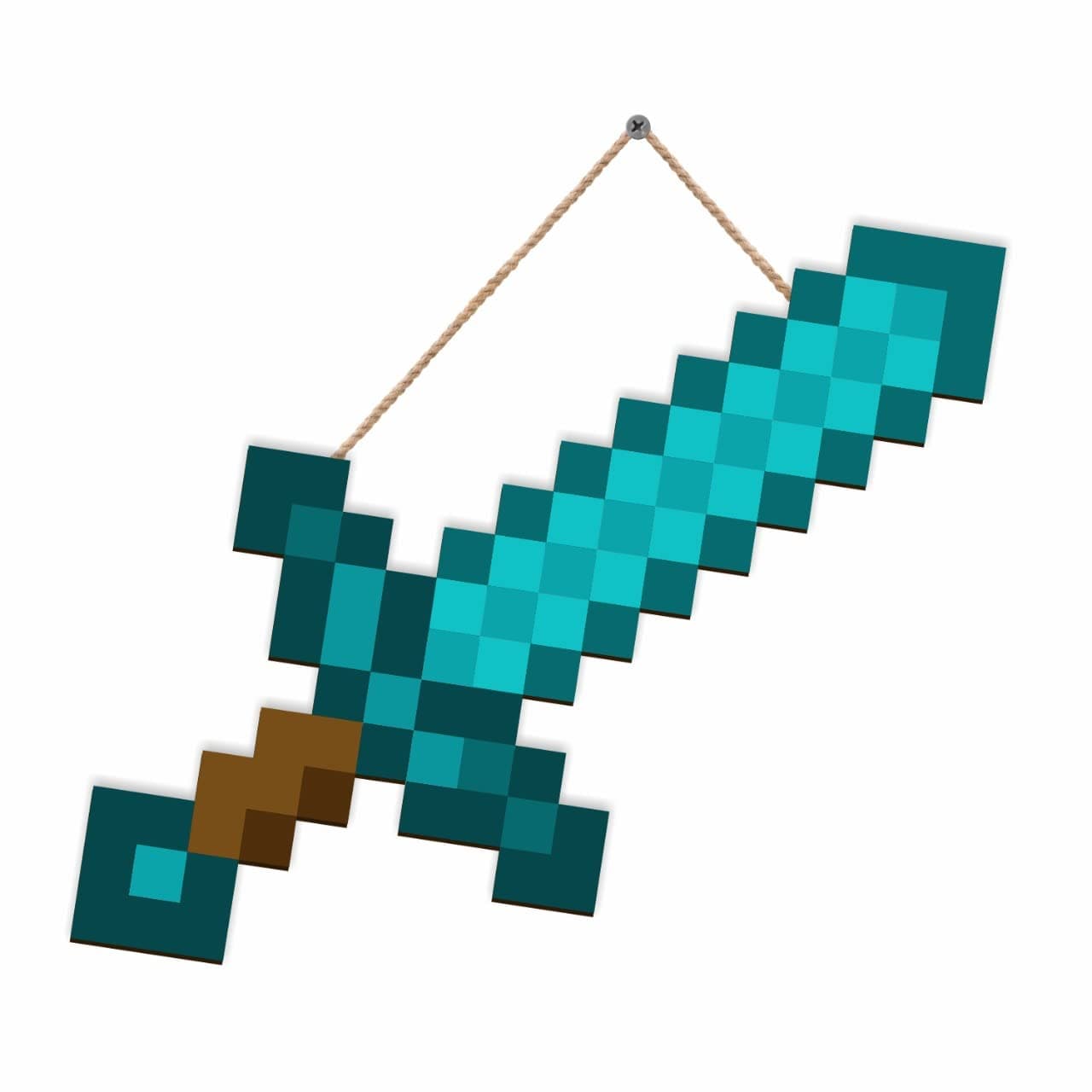 Paper Plane Design Wall Hanging Door Sign Wooden Wall Decor Plaque (MINECRAFT D)