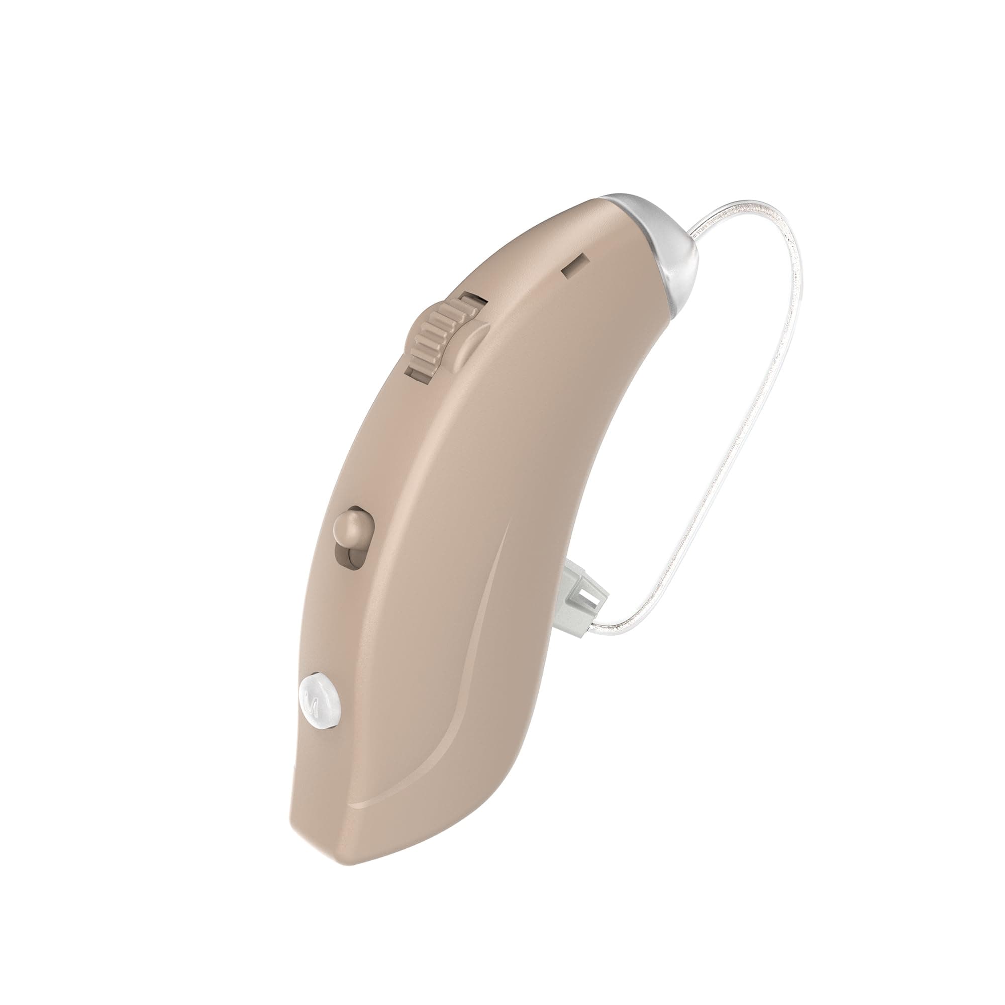 ADCDAC Hearing Aids for Seniors Rechargeable Hearing Aids Amplifiers with Bluetooth for Single Right Ear Hearing Loss Behind-The-Ear Ear Aid, Skin