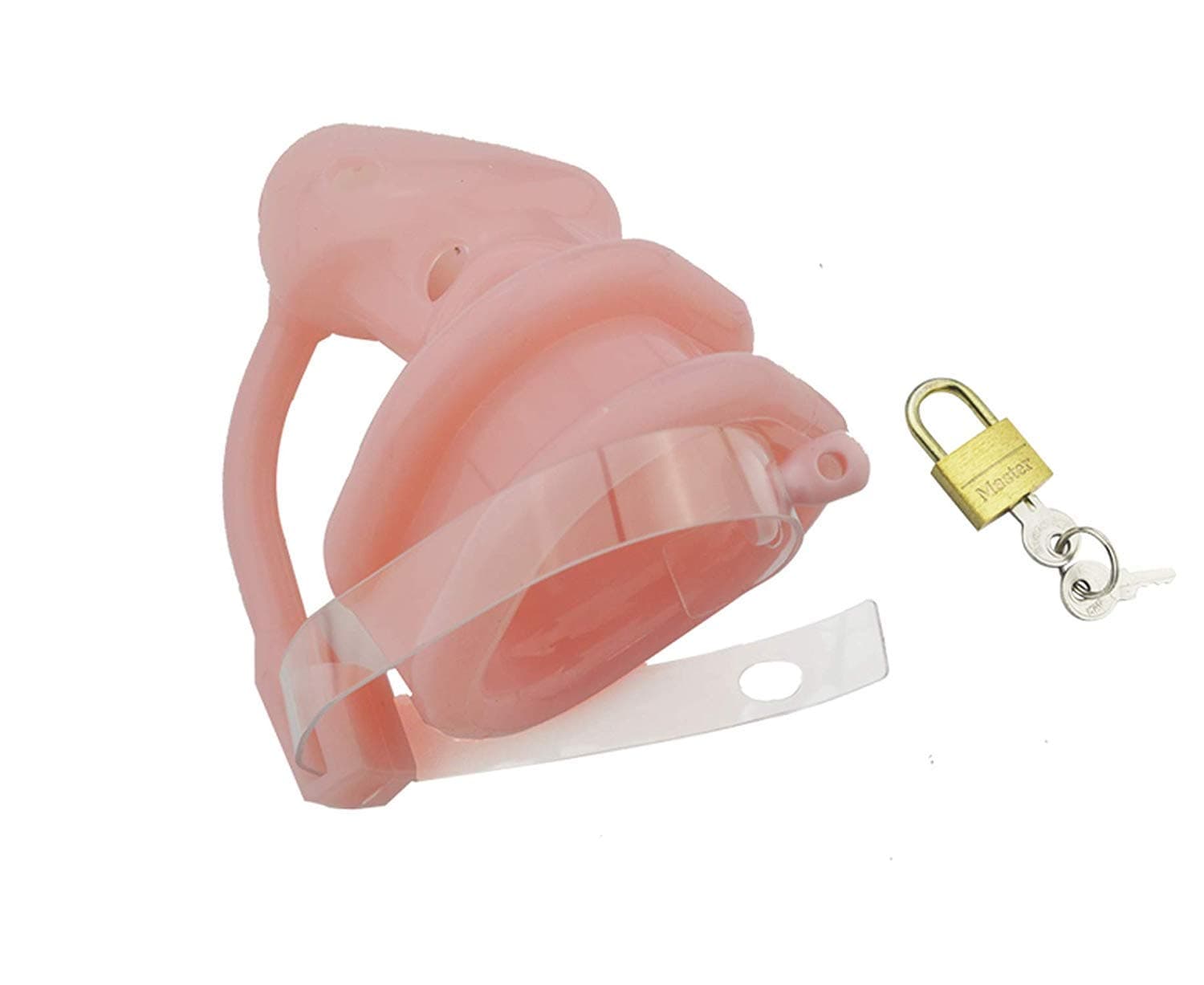 NTZV Shirt New Latest Design Birdlocked Pico Massage Silicone Spikes Massage Male Chastity Small Cage A128,Pink,with 40mm Ring