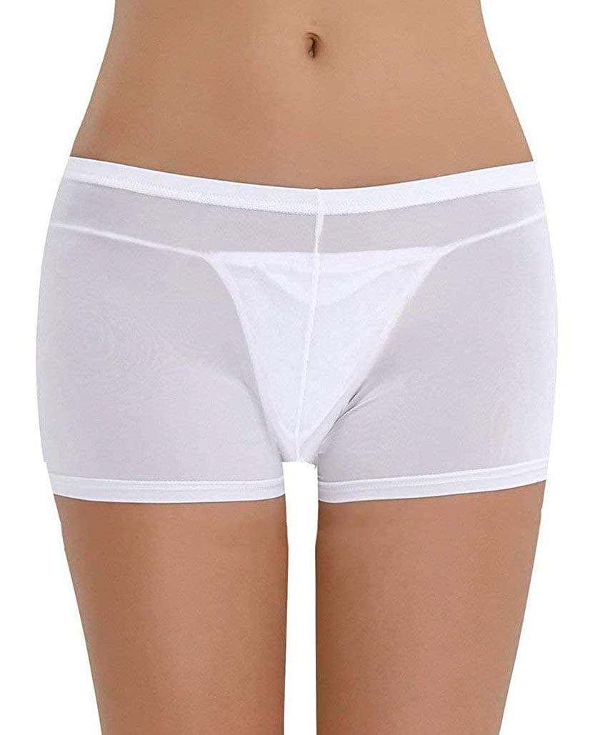 Women's Sexy See Through Boyshorts Underwear