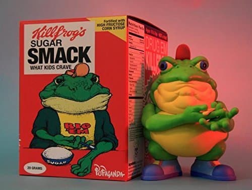 Ron English Drug 'Em Killfrog - The Sugar Smack Bullfrog