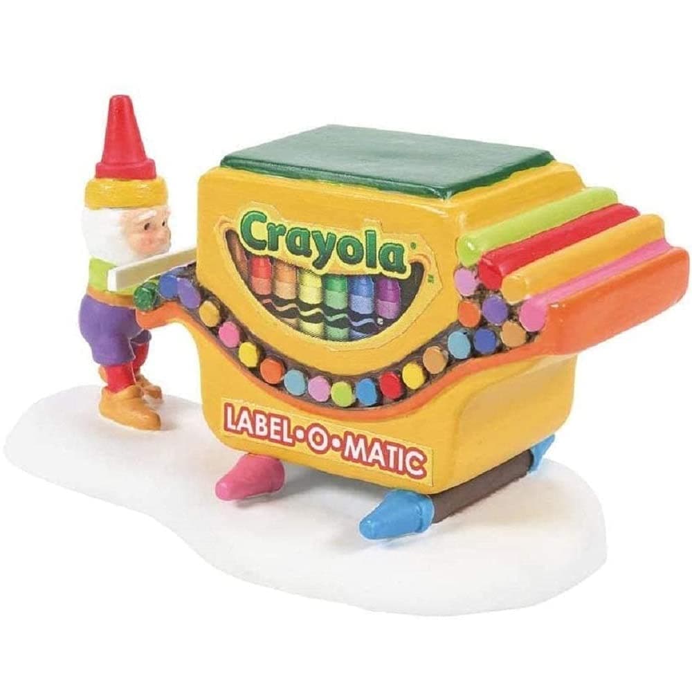 North Pole Crayola Village Accessories That's a Wrap Figurine, 2 Inch, Multicolor