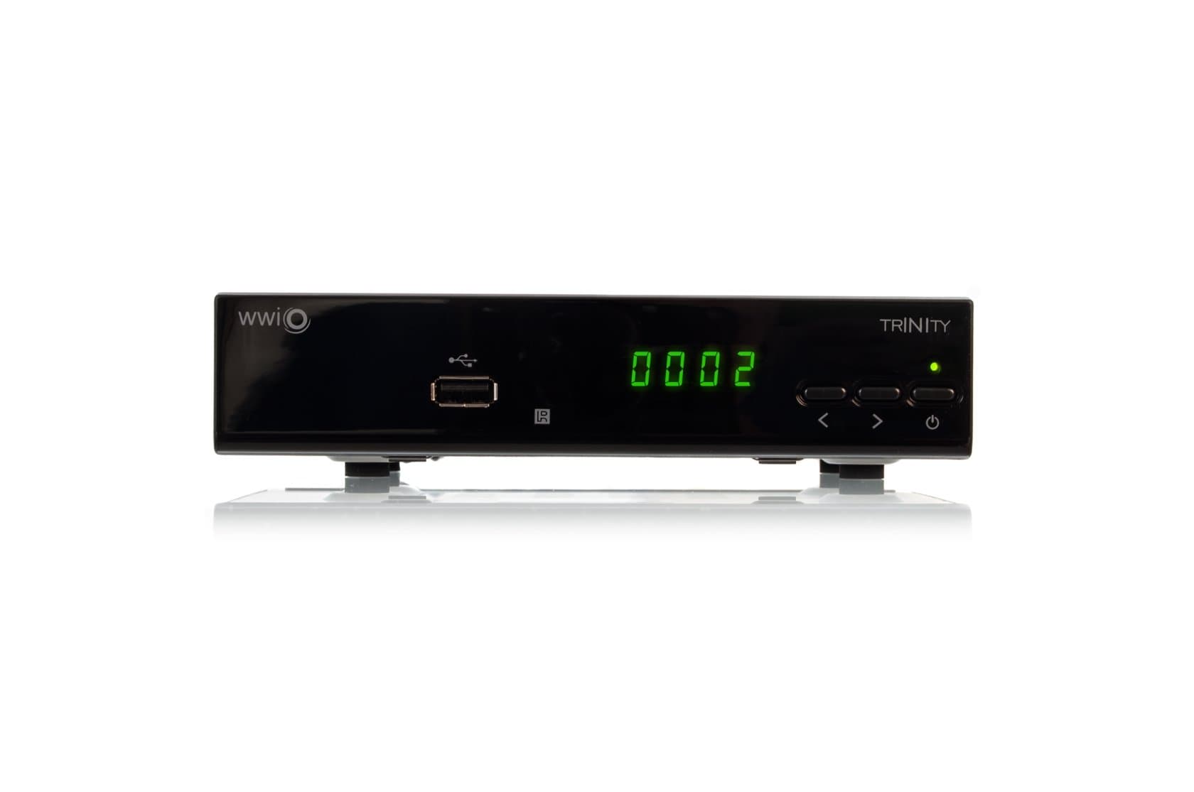 WWiO DVB-S2 Receiver TRINITY BASIC Einkabeltauglich, Front-USB