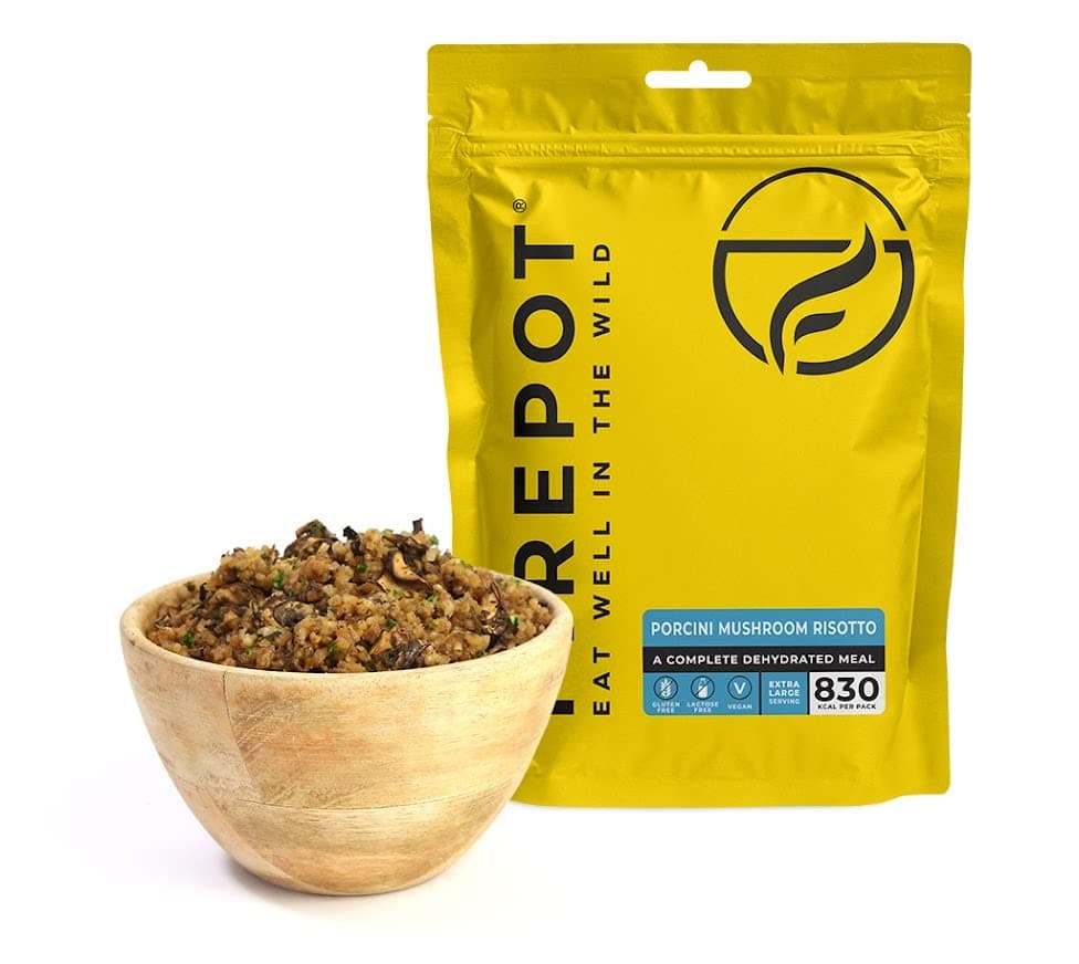 FIREPOT Porcini Mushroom Risotto (Extra Large) - Healthy VEGAN Dehydrated Expedition Food