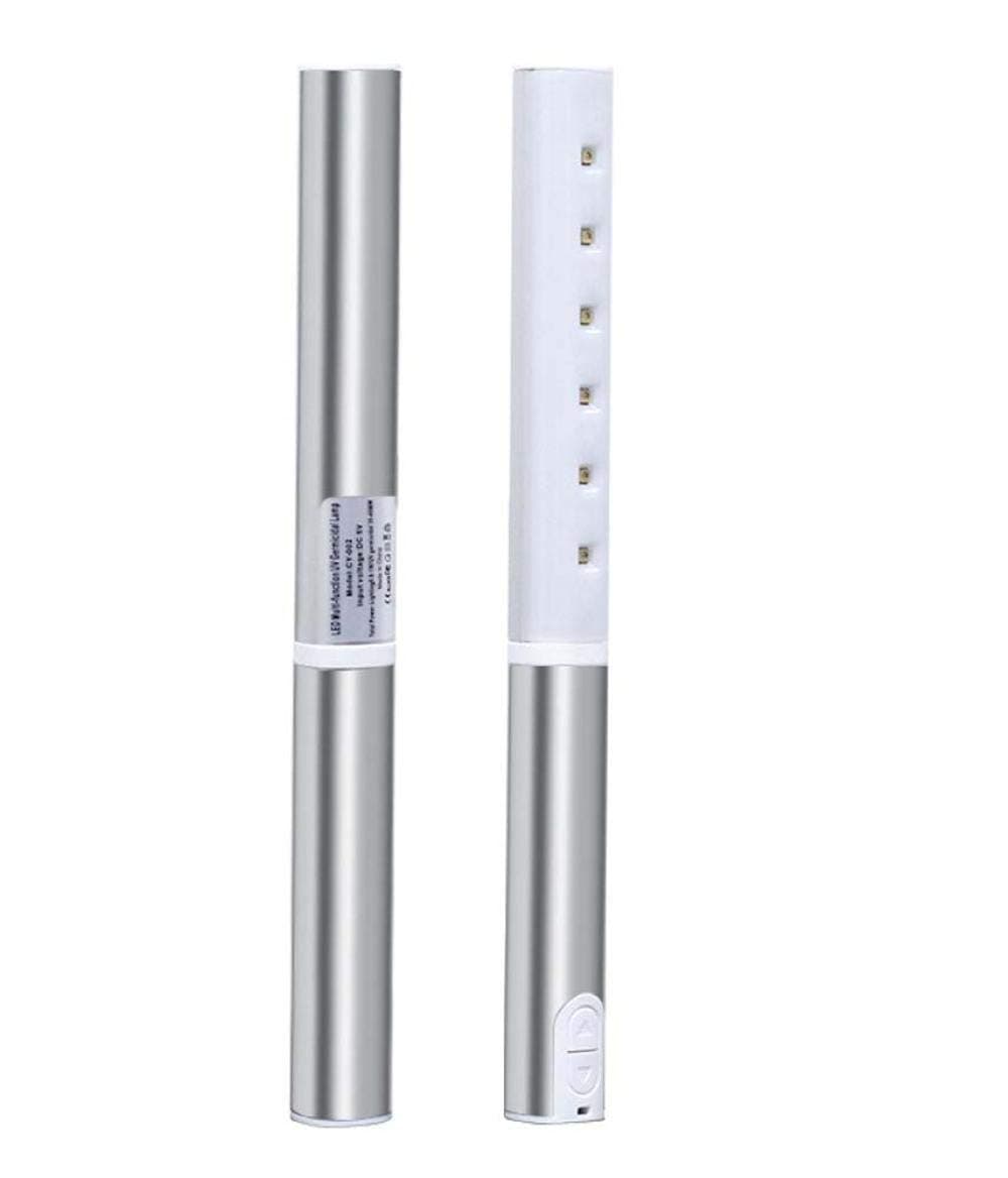 Portable Uv Stick Disinfection Lamp Uvc Led Sterilizer UV Light Mini Sanitizer Travel Wand Germicidal for Phone Kill Virus-5_Lights