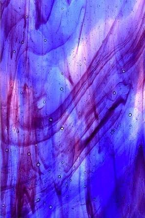Kokomo -Blue-Purple Streaky - Stained Glass Sheet - 8" X 12" (.67sf)