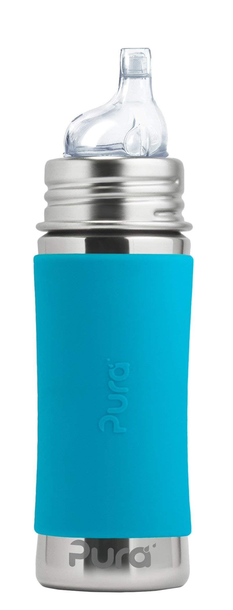 Pura Stainless 11oz/ 325ml Sippy Cup - Aqua SleeveMADE SAFE