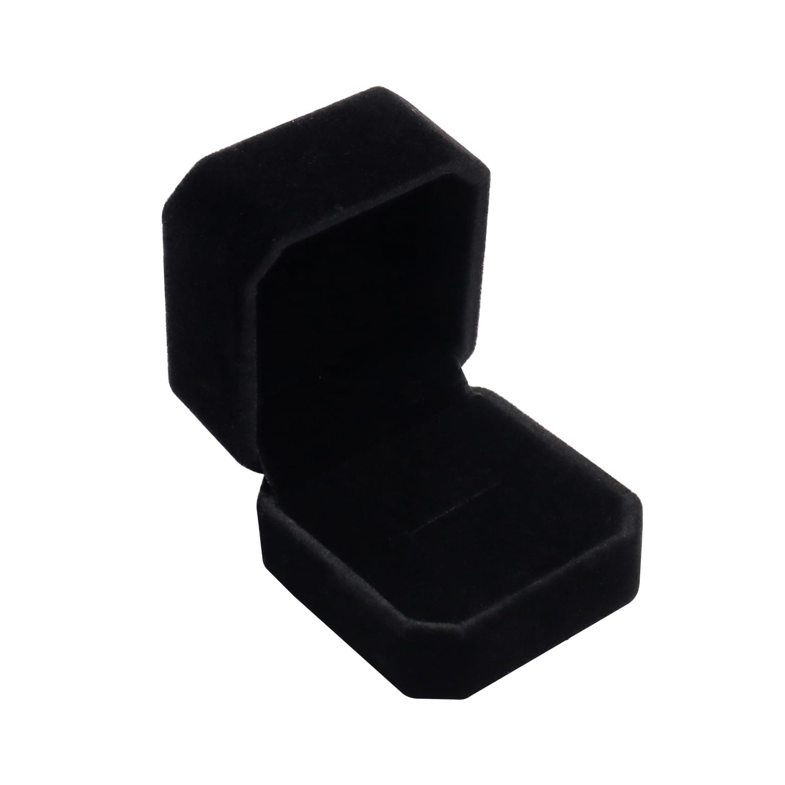 Wowagoga Wgg Velvet Ring Jewelry Storage Box Gift Box, Ring Earrings Jewelry Counter Display Drops Black