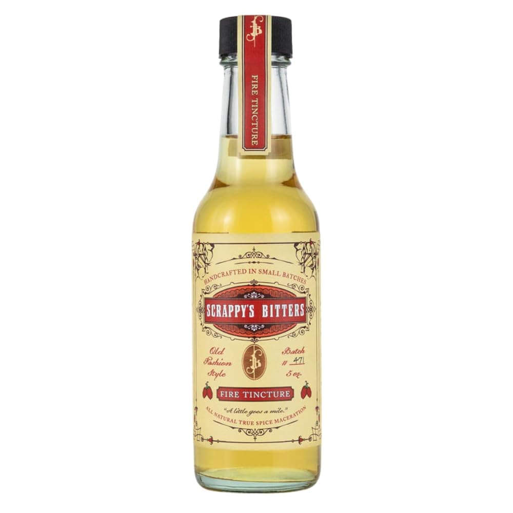 Scrappy's Bitters - Fire Tincture, 5 oz - Organic Ingredients, Finest Herbs & Zests, No Extracts, Artificial Flavors, Chemicals or Dyes. Made in the USA!