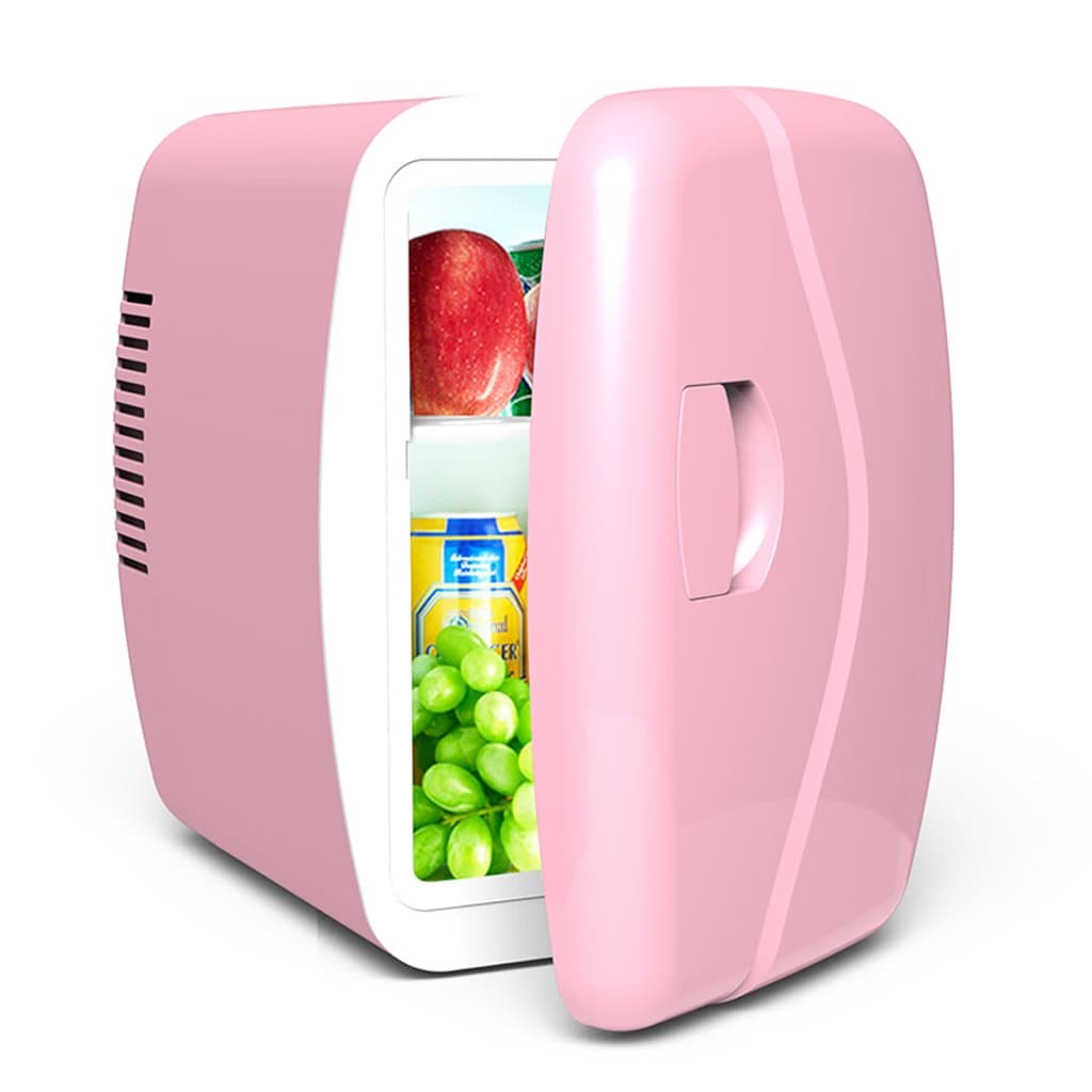 Sunhai 4L Car Refrigerator, Semiconductor Refrigeration Home Mini Fridge ( Color : Pink )
