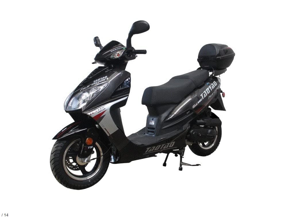 50cc Bigger Size Gas Street Legal Scooter TaoTao EVO 50 - Black