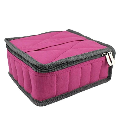 Hytek Gear Essential Oil Carrying Case Holds 30 Bottles (5ml-15ml), Pink