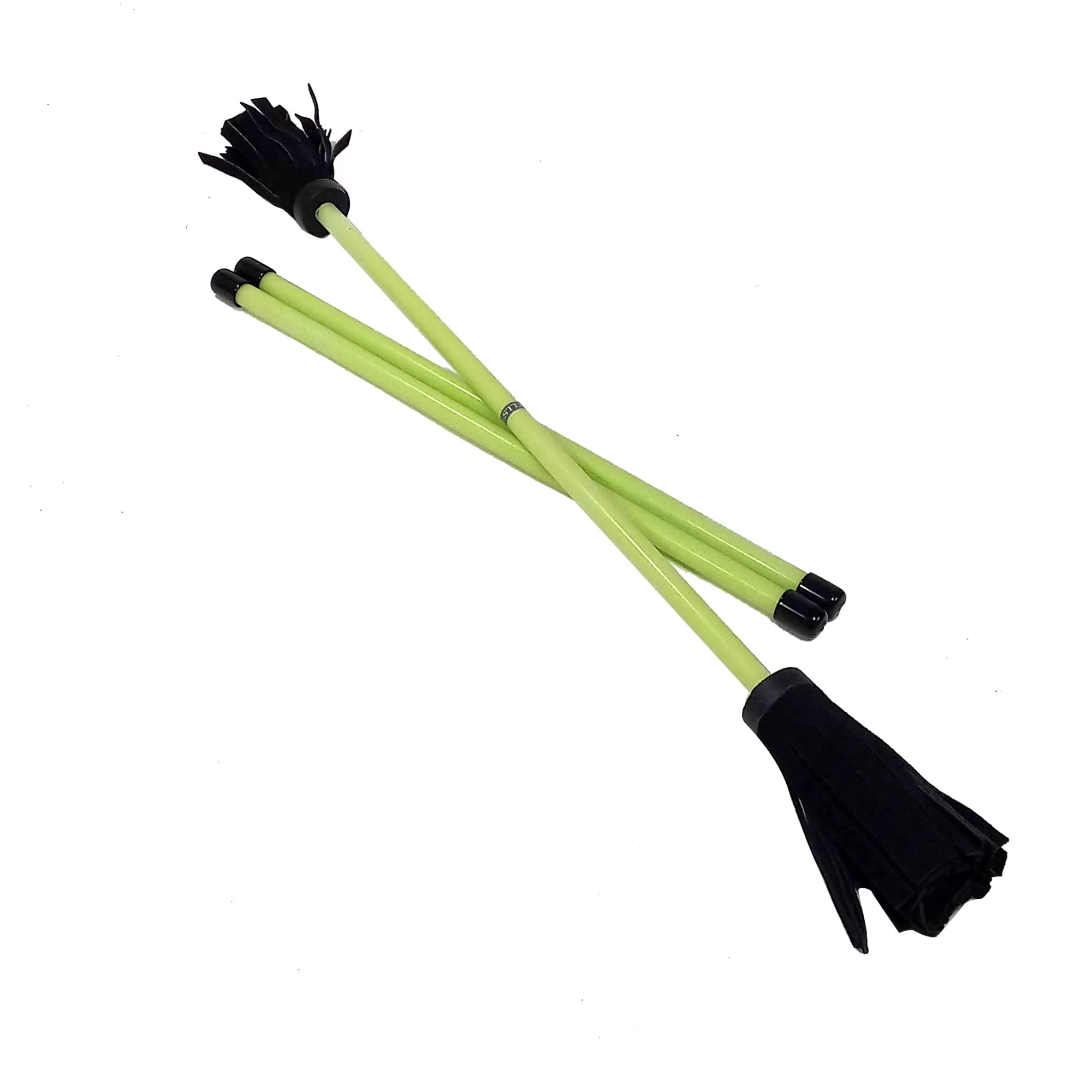 Z-Stix Professional Juggling Flower Sticks-Devil Sticks and 2 Hand Sticks, Beginner Friendly - Neon Series (Kid Stix (15" HS 18" Stick), Yellow)