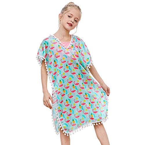 Cover Up for Girls Tassel Beach Dress Cover Ups V-Neck Swimsuit Cover Ups
