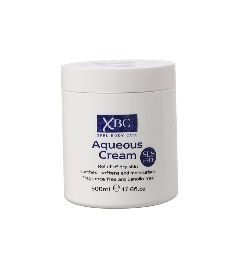 XBC SLS Free Aqueous Body Cream Dry Skin Moisturiser Cream 500 ml