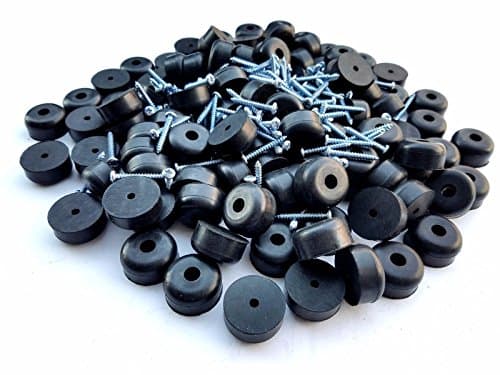 25 Rubber Feet for Heavy Beech Chopping/Cutting Board + Screws,Metal Washer