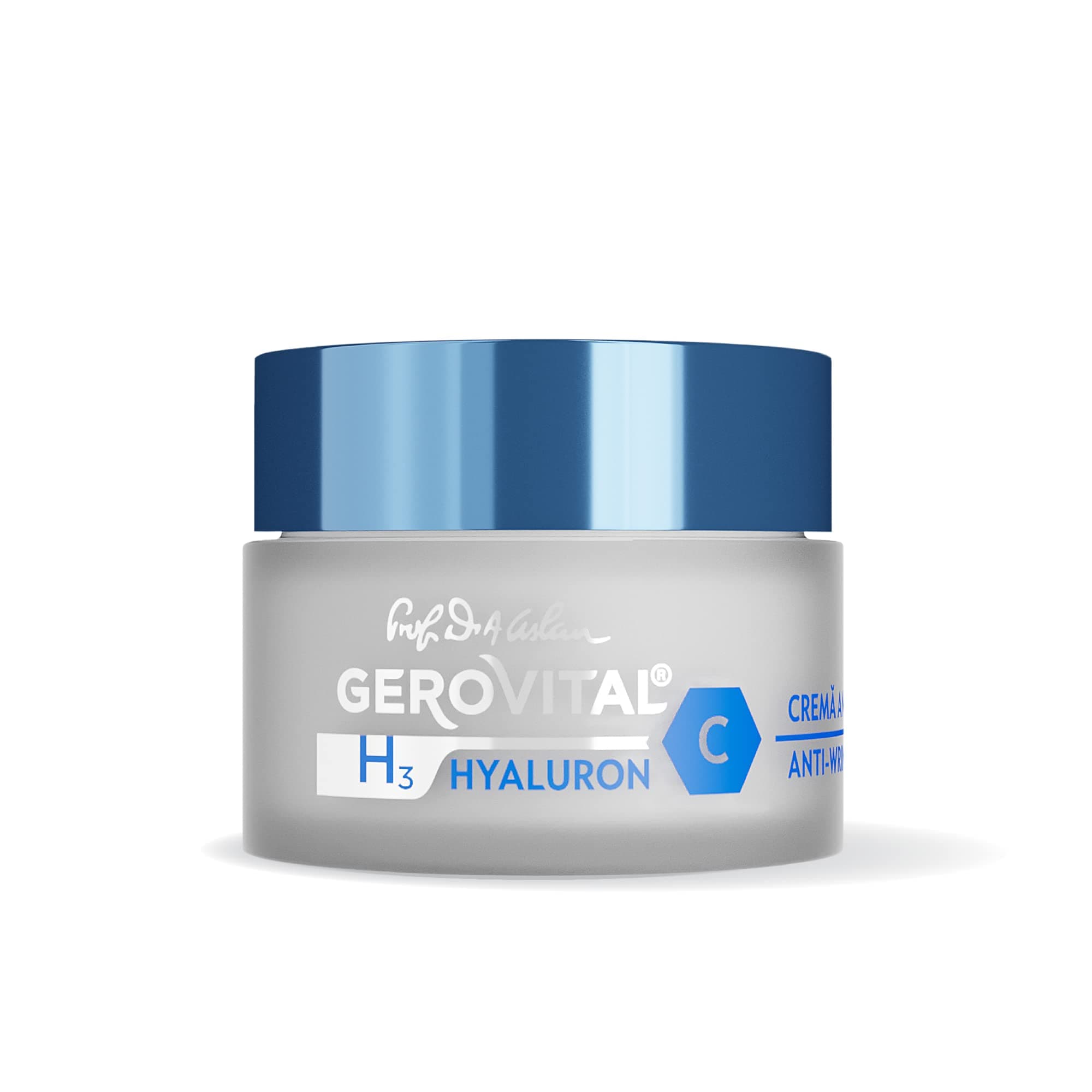 Anti-Wrinkle Day Face Cream Rich in Hyaluronic Acid, Vitamin C and Niacinamide, Vitamin E, Intense Moisturizer, for Normal, Mixed, Dry Skin, 50 ml