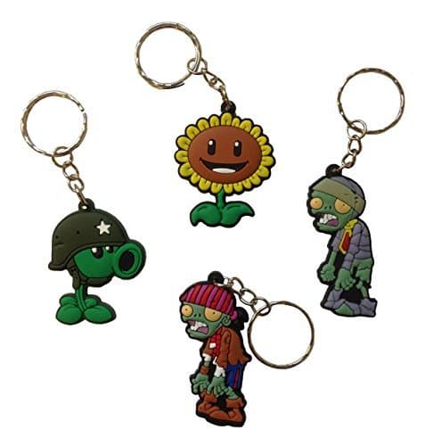Plants Vs. Zombies Keychains 4 Pcs Set #1