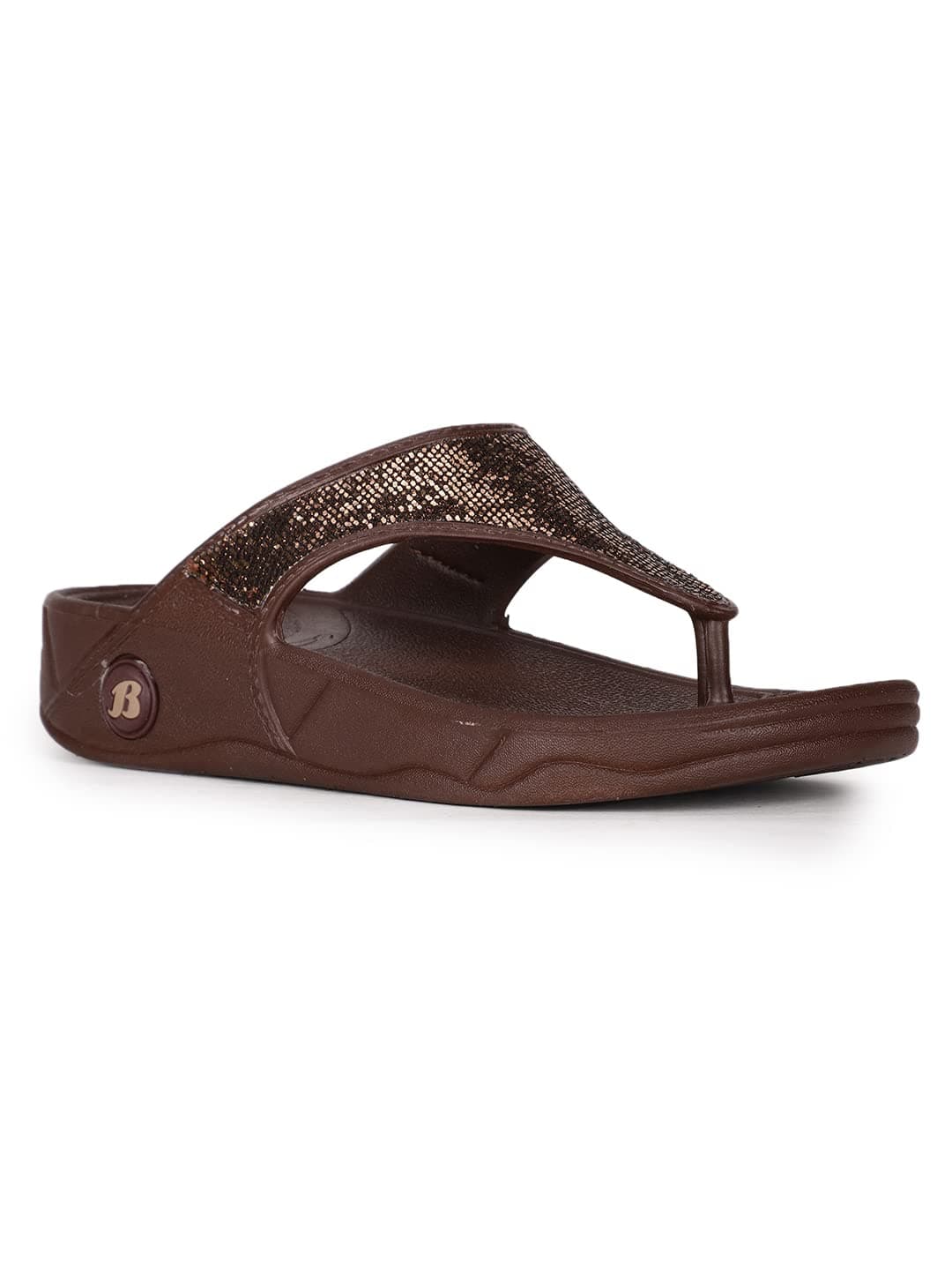 BATA Women's Kafi Brown Slipper
