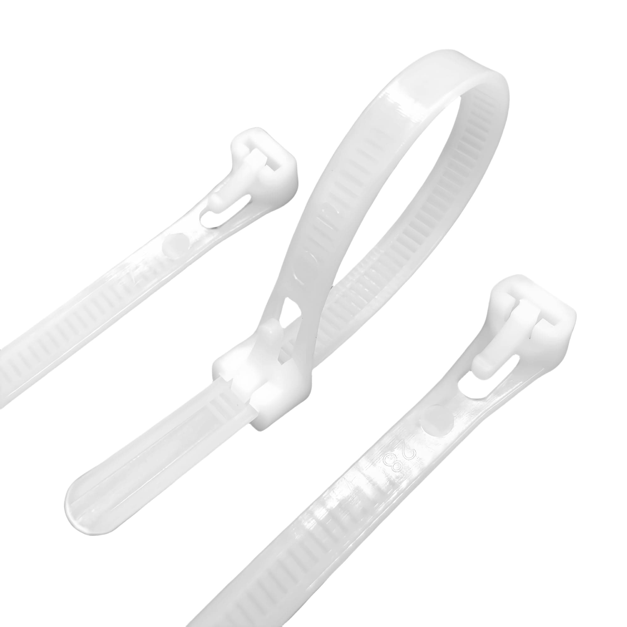 Zip Ties (White, 10 Inch)