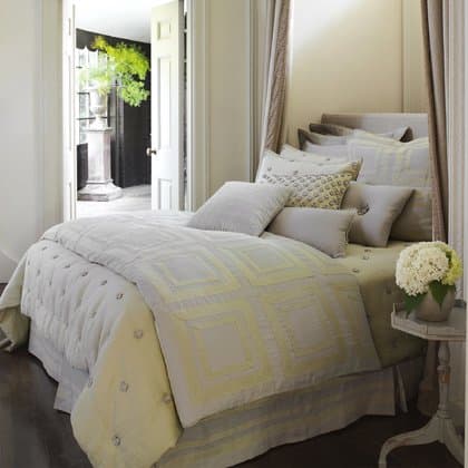 Nostalgia Home Fashions Ton Sur Ton Solid Sham, Euro