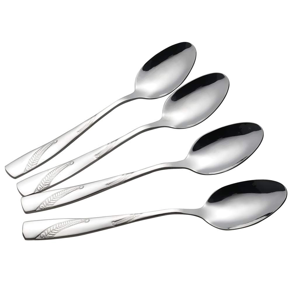 16-Piece Stainless Steel Dinner Spoons, 8.19-Inch