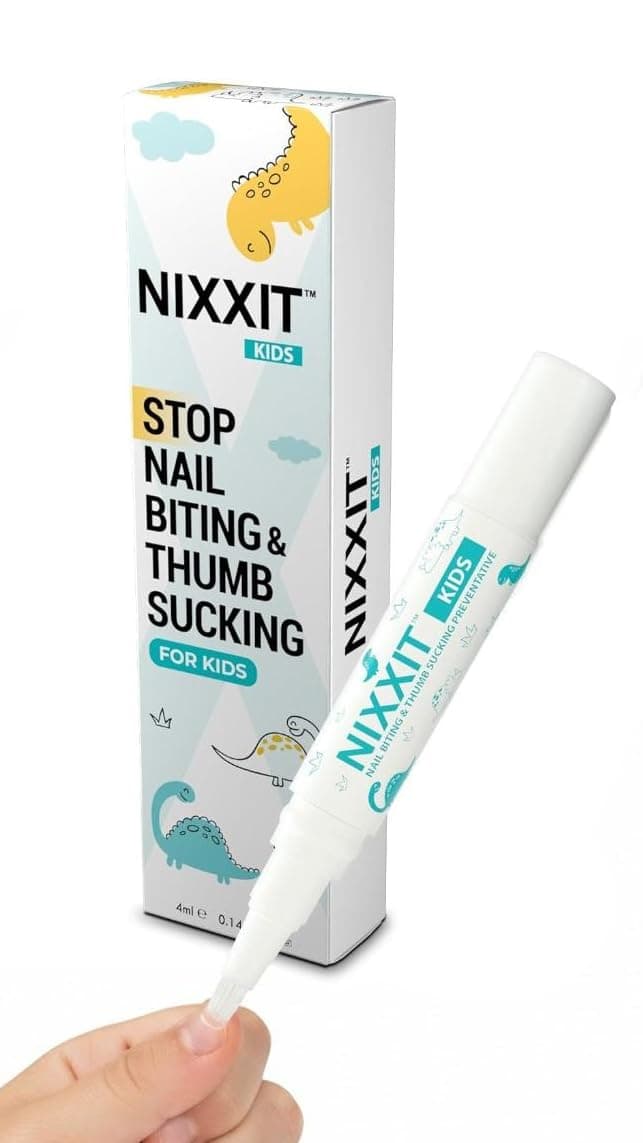 Nail Biting Treatment for Kids - Stop Thumb Sucking for Kids, Toddlers, Children - No Bite Nail Polish Pen - Non Glossy - Bitter Taste - Safe & Effective Solution