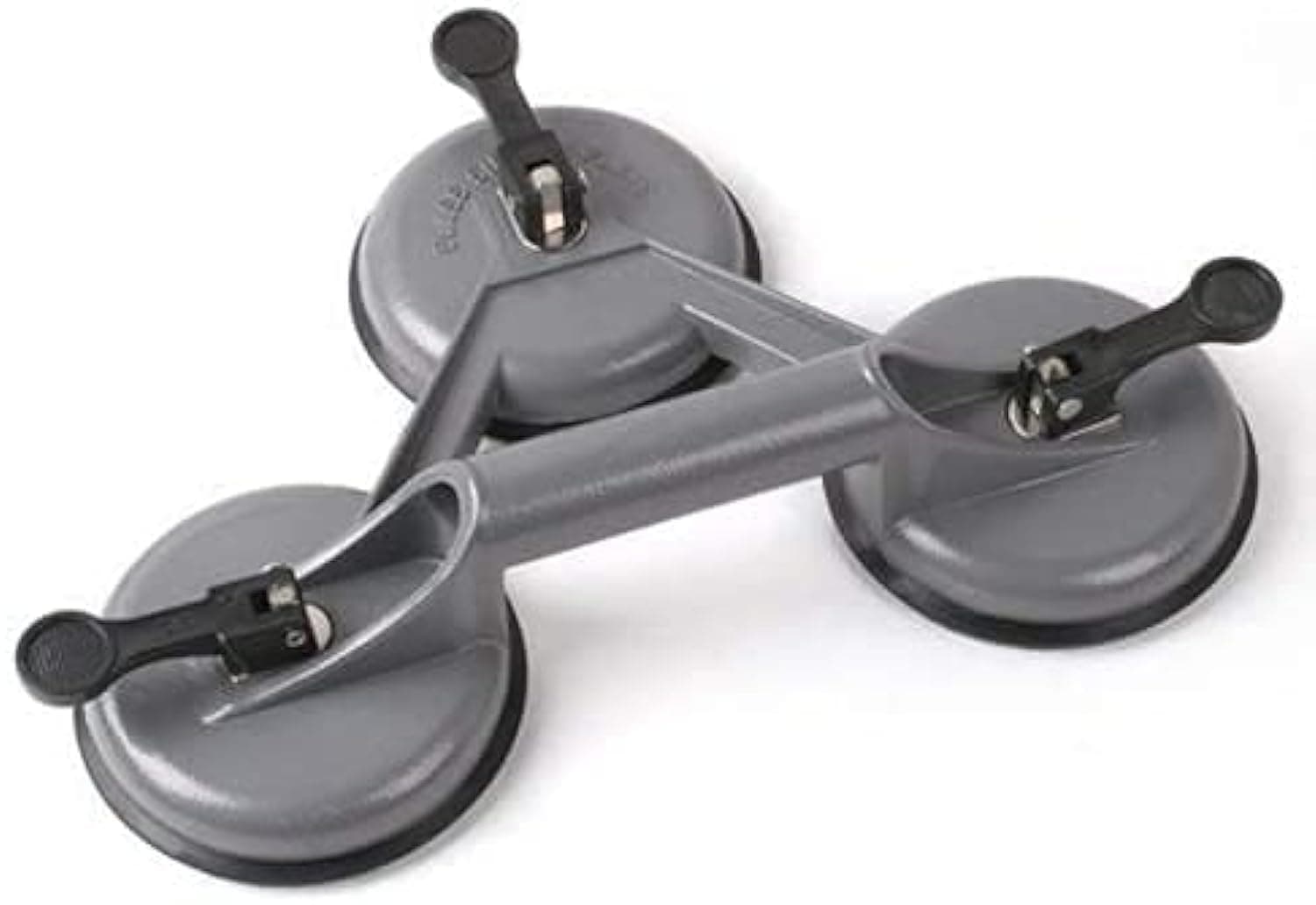 ABBASALI Heavy Duty Suction Cup Aluminium Glass Lifter Sucker Pad Carrying Grabbing Tile Puller Gripper for Lifting and Moving Glass, Floor, Window, Tile, Granite & Doors (Pack of 1, Three Pad)