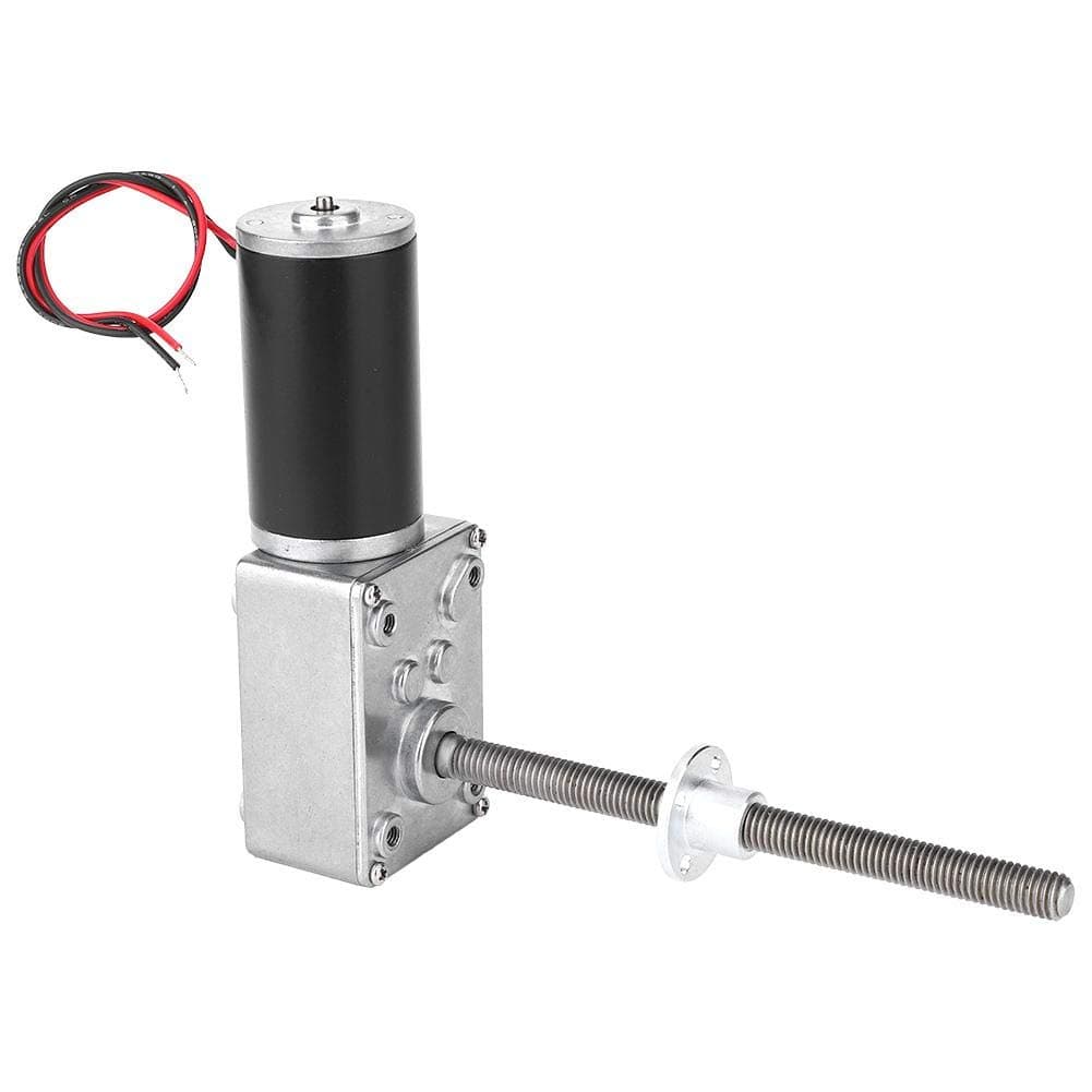 Motor,Motor Copper Worm Gearbox High Torsion 8mm Screw Shaft with Flange for Electric Window,Small Body And Sufficient Power(500)