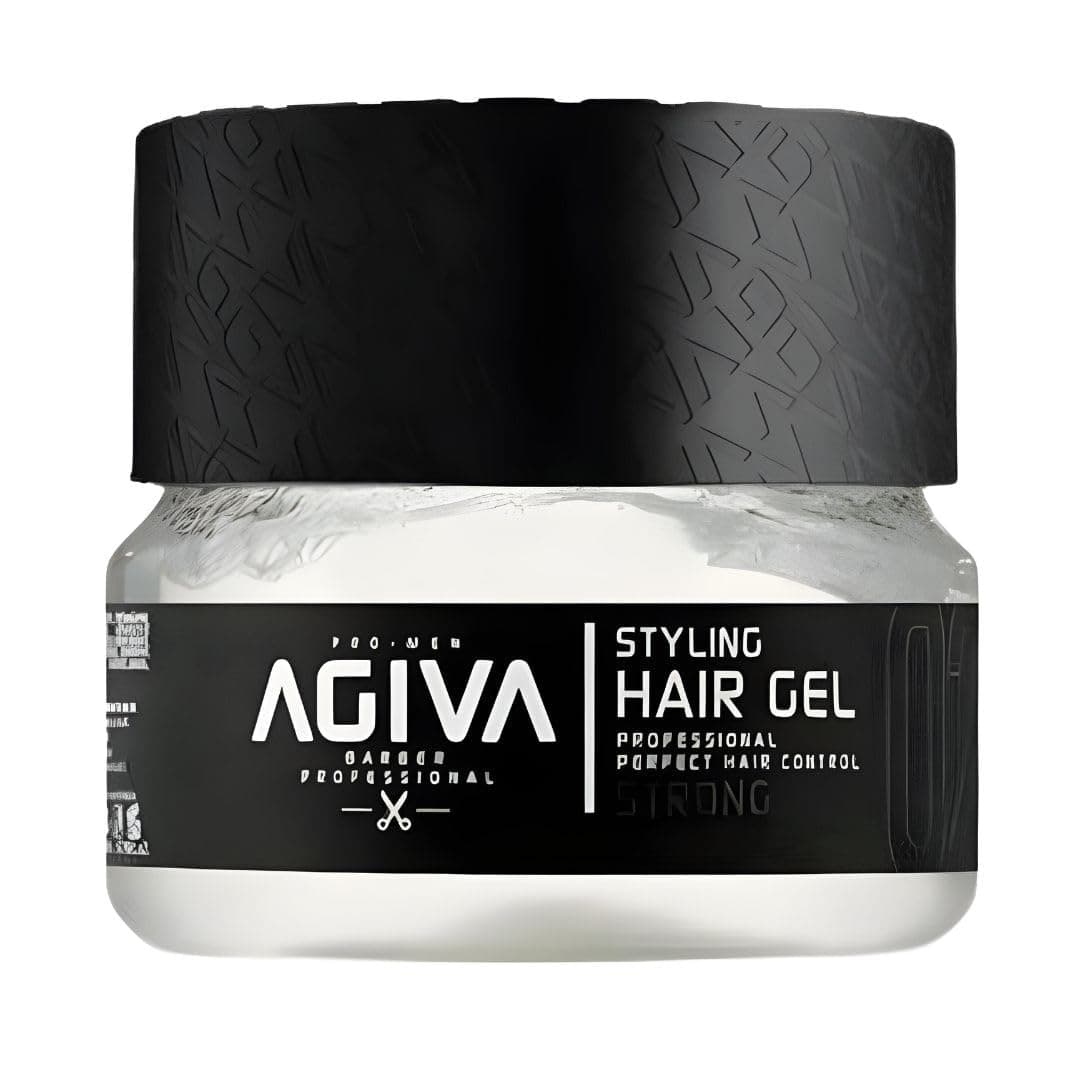 Hair Styling Gel 02 Ultra Strong Wet Look 7oz, White