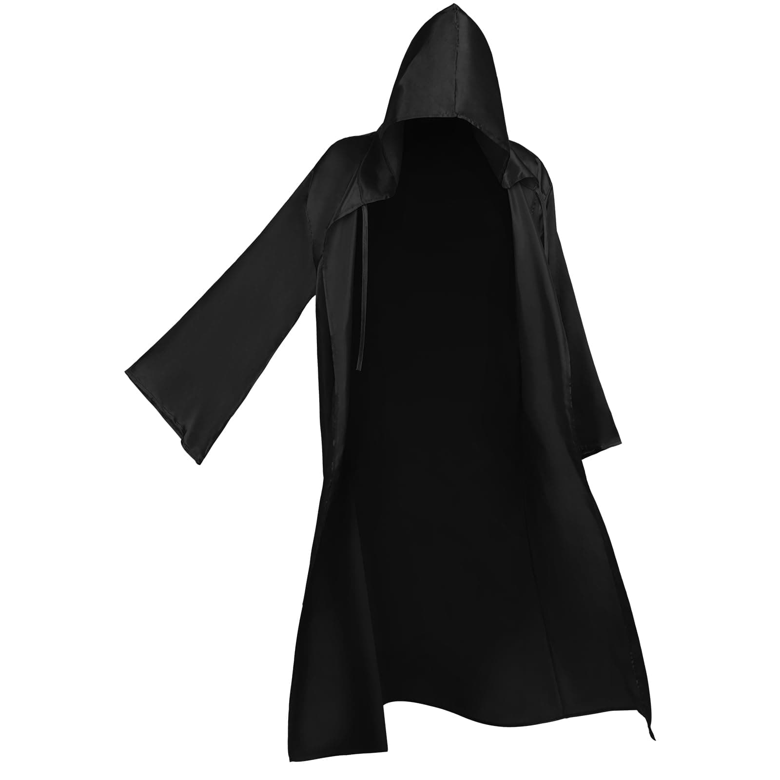 BIGLUFU Halloween Hooded Cloak, Men Robe Halloween Adults Hooded Cloak Halloween Cosplay Cape Vampire Cloak Christmas Cape Party Costume