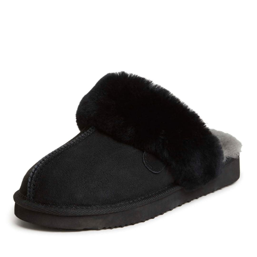 Women's Fireside Sydney Shearling Fur Indoor/Outdoor Scuff Slipper with Wide Widths