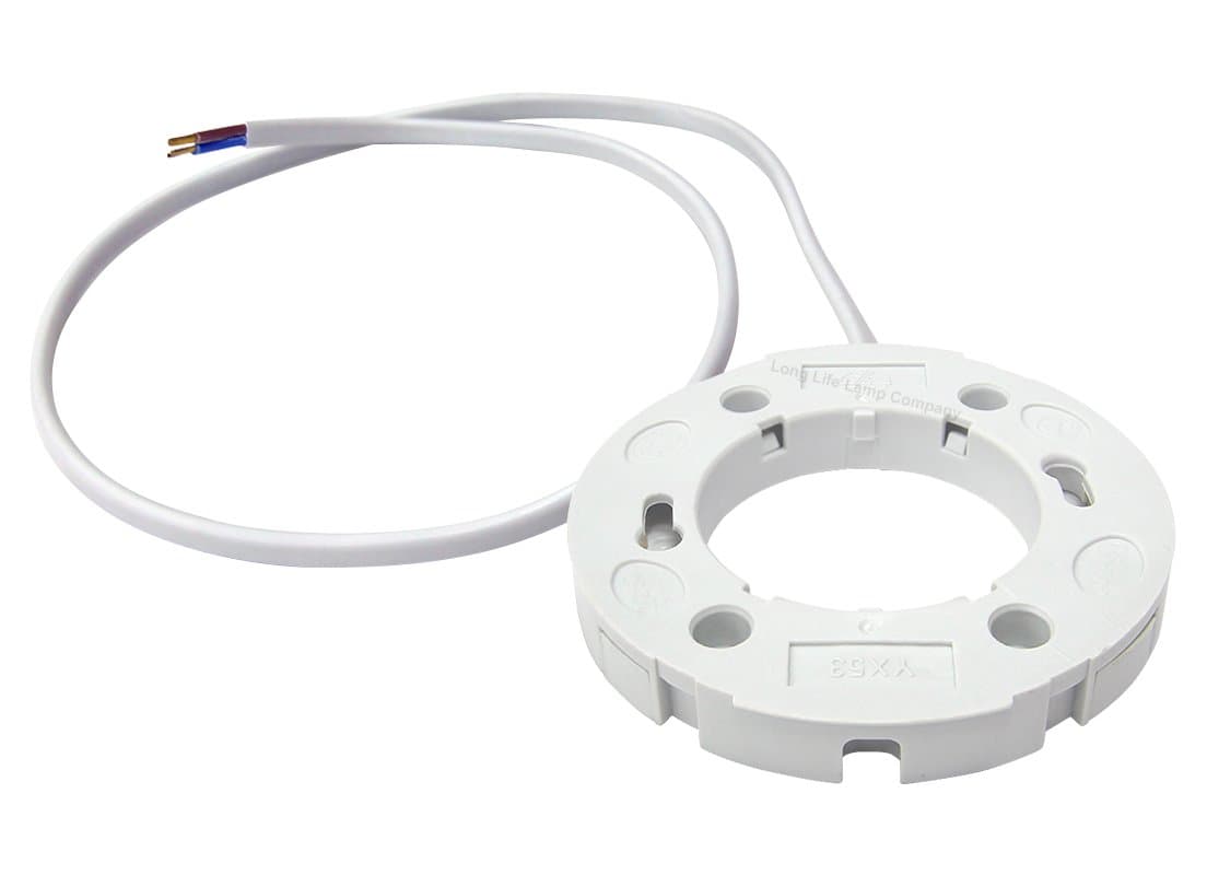GX53 Base Surface Fitting in White for GX53 LED Lamps and CFLs Ideal for Under Kitchen Units Inside Display cabinets