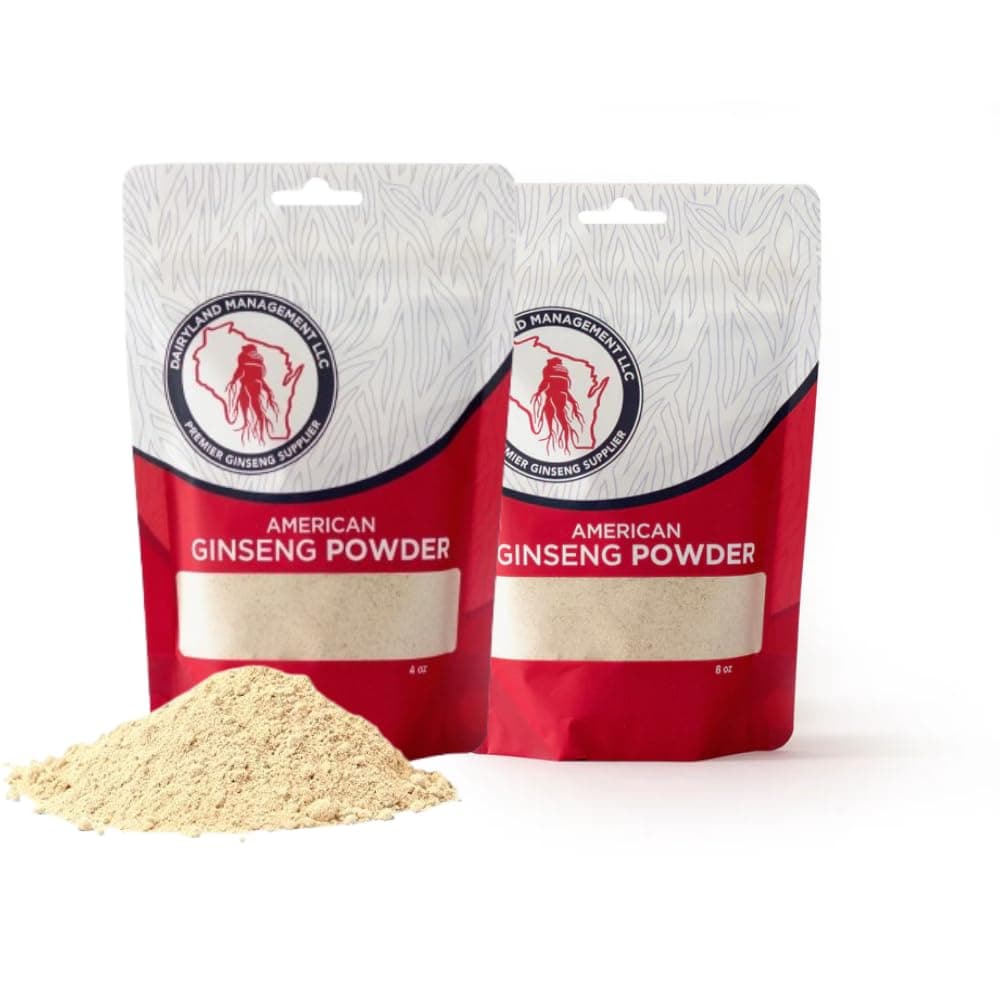 Dairyland Concentrated American Ginseng Powder 西洋参 - 16 oz Pack of Wisconsin Ginseng Powder - Non-GMO, Gluten Free - Herbal Supplement for Smoothies, Baking, Tea