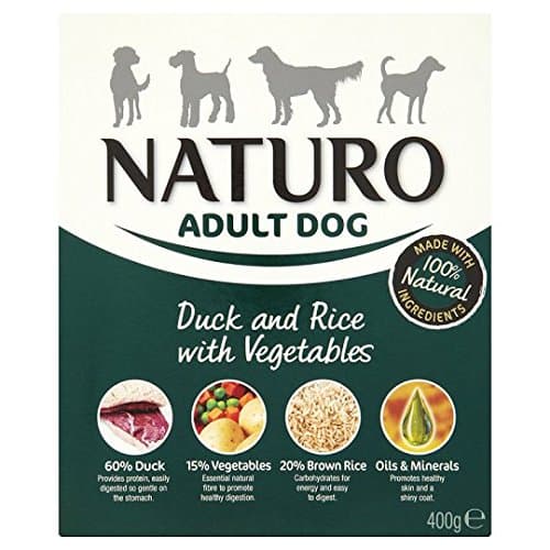 Naturo Adult Duck And Rice Vegetable Dog Food Tray 400G