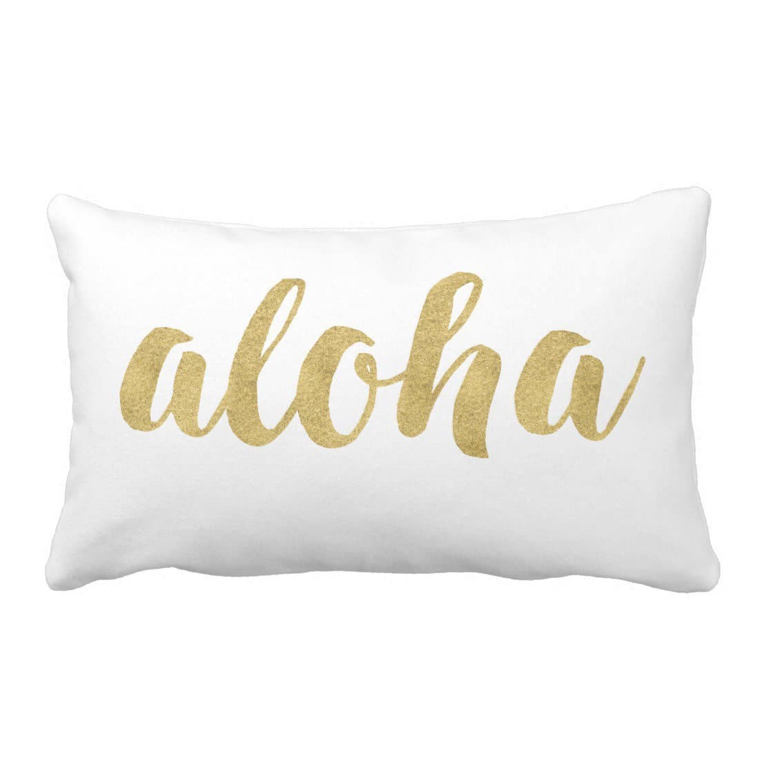 SelfStar Hawaiian Stylish Fun Hello In Gold Custom Zippered Pillowcase Pillow Cases Cover 20X30 Inch
