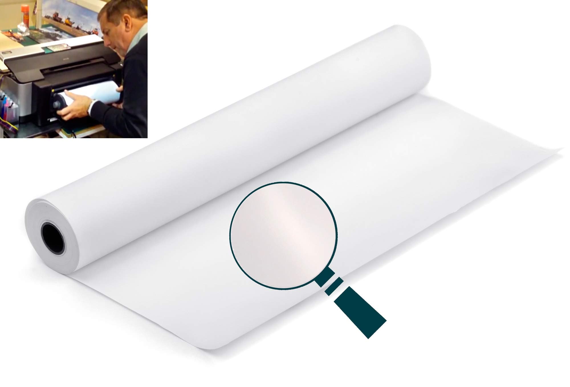 Marrutt 265gsm Pro Photo Gloss Inkjet Photo Paper - 13" Roll Format (330mm x 14m with 2" Core)