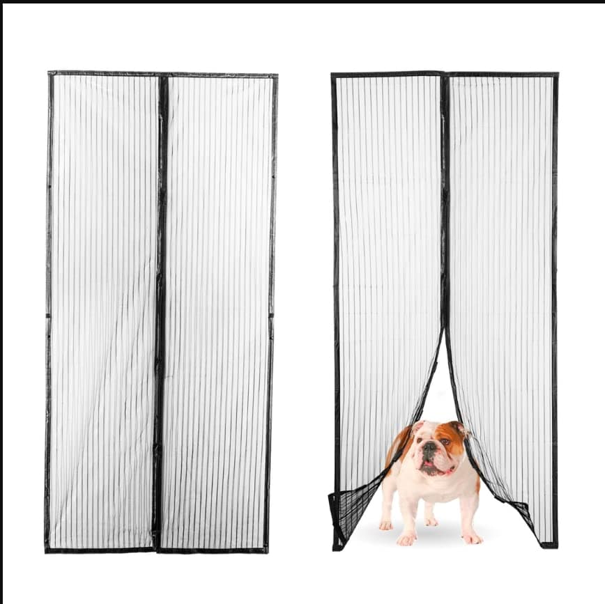 Lexi HomeMagnetic Screen Door, Folding Door, Mosquito Net, Door Cover, Pet Screen with Magnets, Magnet Closure, Heavy Duty Mesh Partition, Great for Patio, Kid Friendly, 39" x 83"