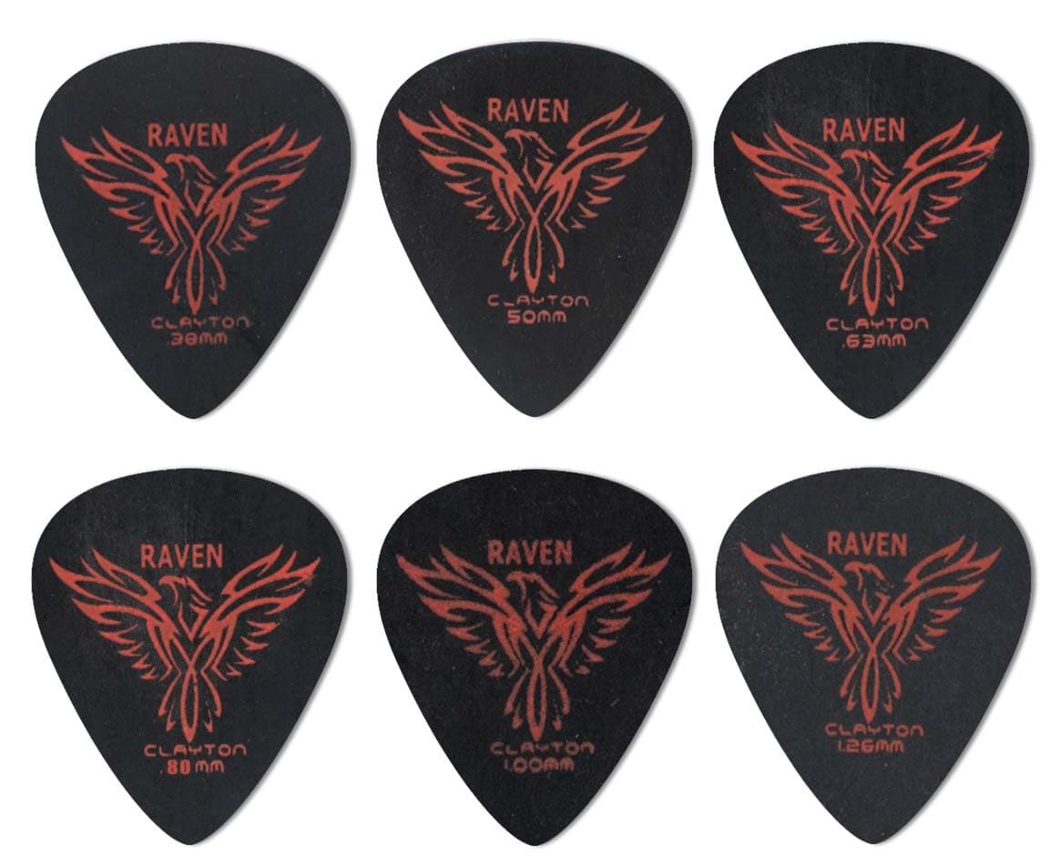 Clayton Picks Black Raven BS63/12 Guitar Picks