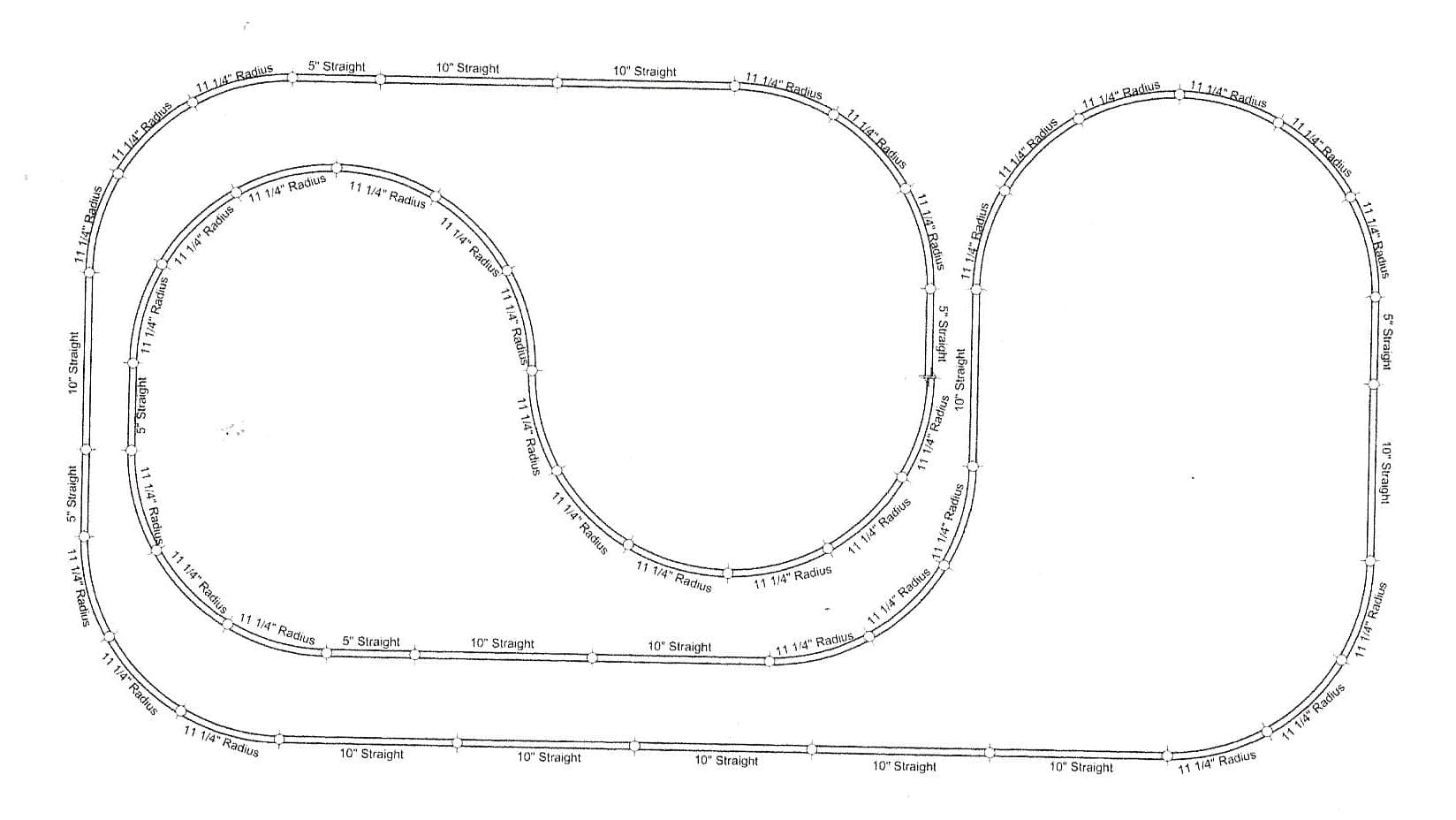 N Scale Model Railroad Trains Bachmann EZ Track 39 X 74 Layout 30 Feet of Track