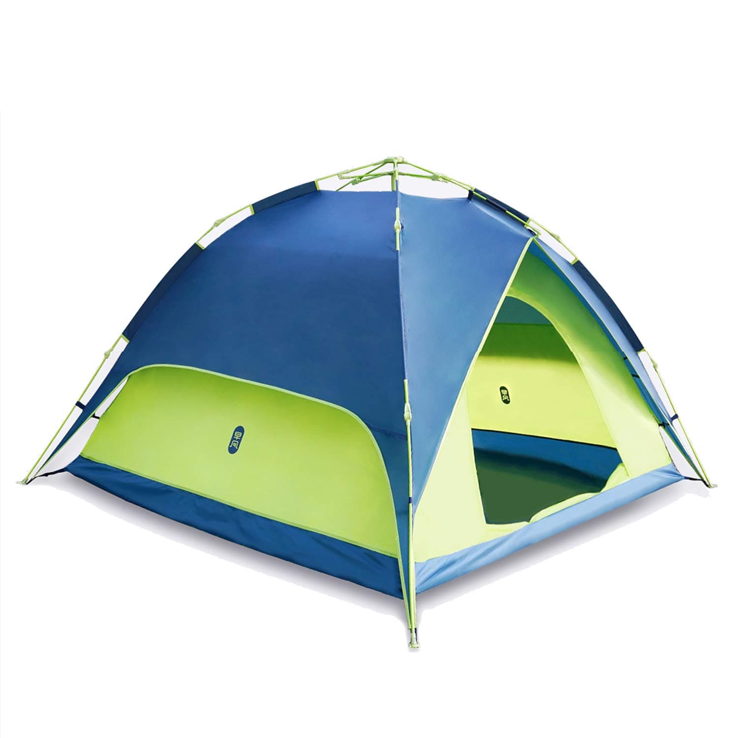 Zenph Waterproof Pop Up Tent, Automatic 2-3 Persons Family Camping Tent, 3 Seconds Automatic Opening Waterproof Sun Shelter, Automatic Instant Pop Up Tents for Outdoor Hiking (Bay Blue Instant Tent)