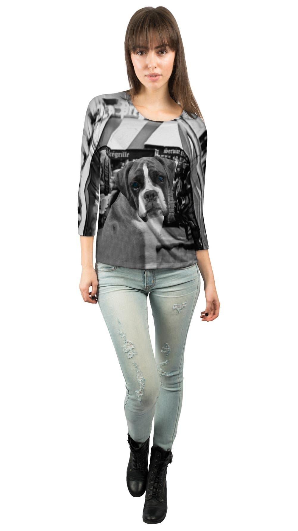 Yizzam- Paris Boxer -New Ladies Womens 3/4 Sleeve