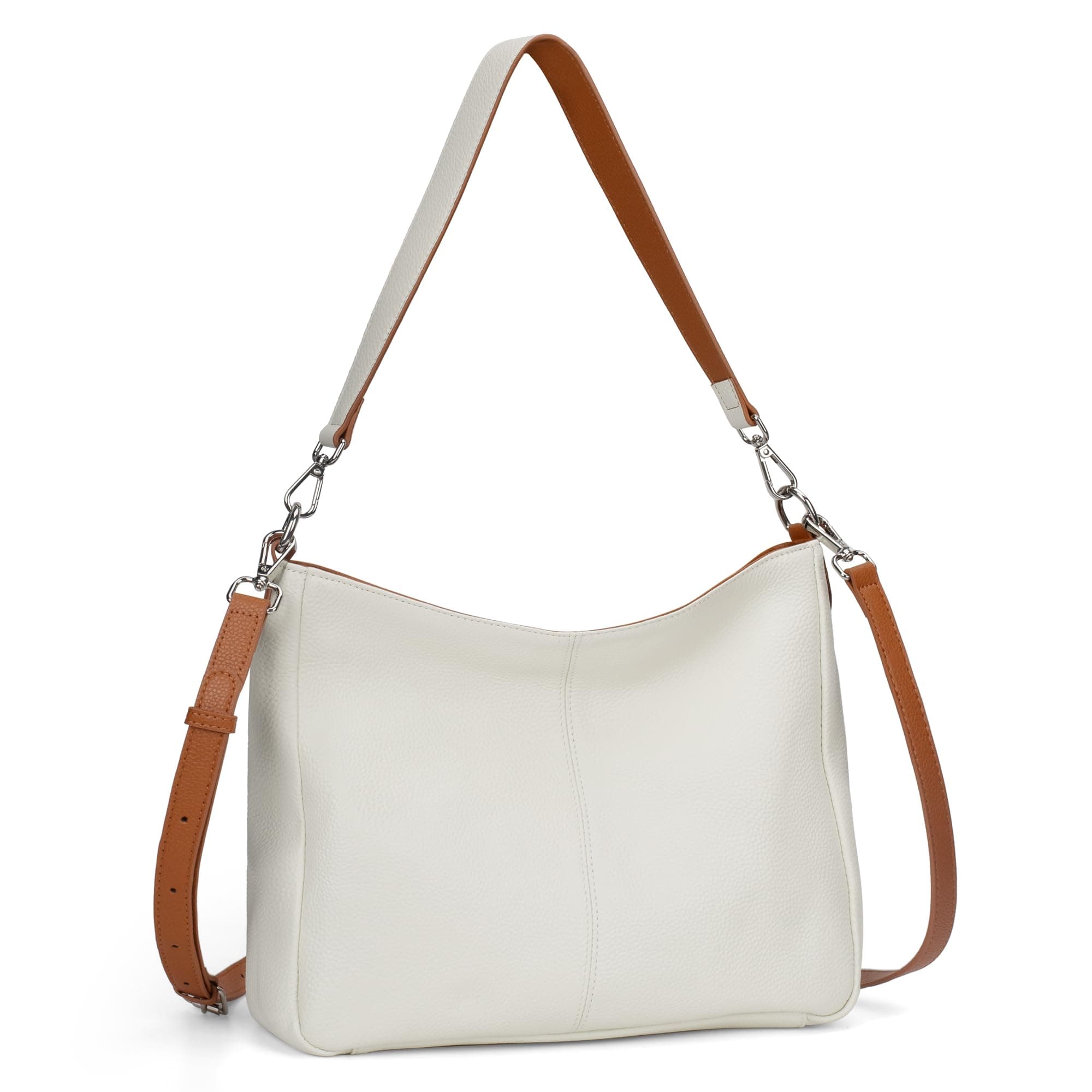 befenGenuine Leather Hobo Bags Purses for Women, Women's Shoulder bag Handbags Crossbody Bag with 2 Shoulder Straps