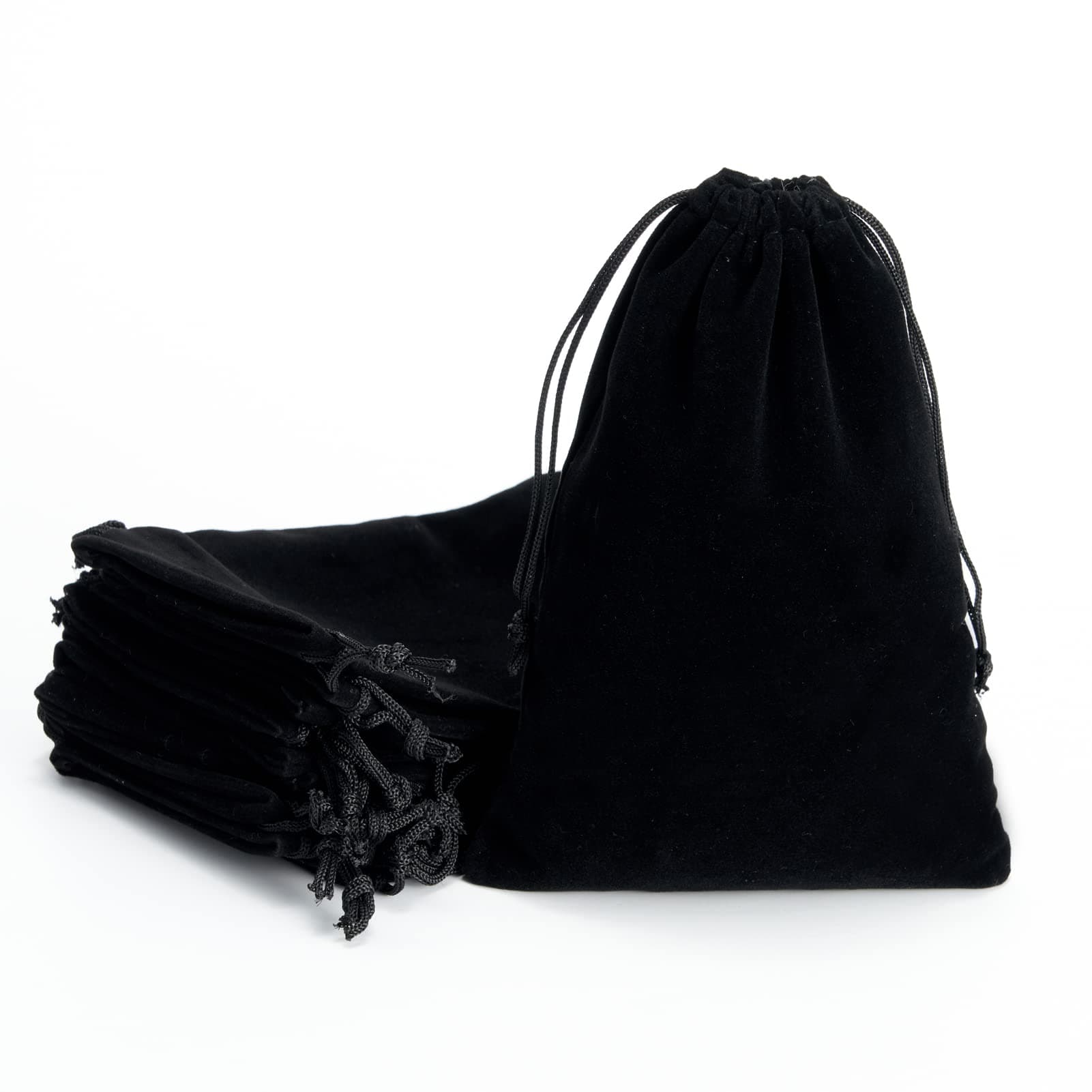 20 Pcs 8x12 Inches Velvet Drawstring Bags Jewelry Pouches Candy Bags Christmas Wedding Favors