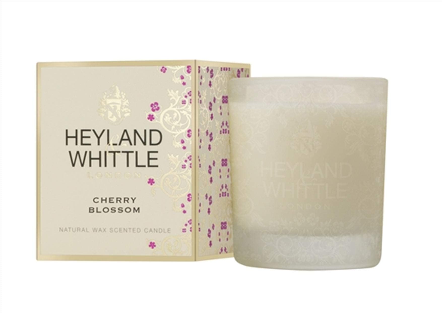 Gold Classic Candle in a Glass Cherry Blossom, 230g