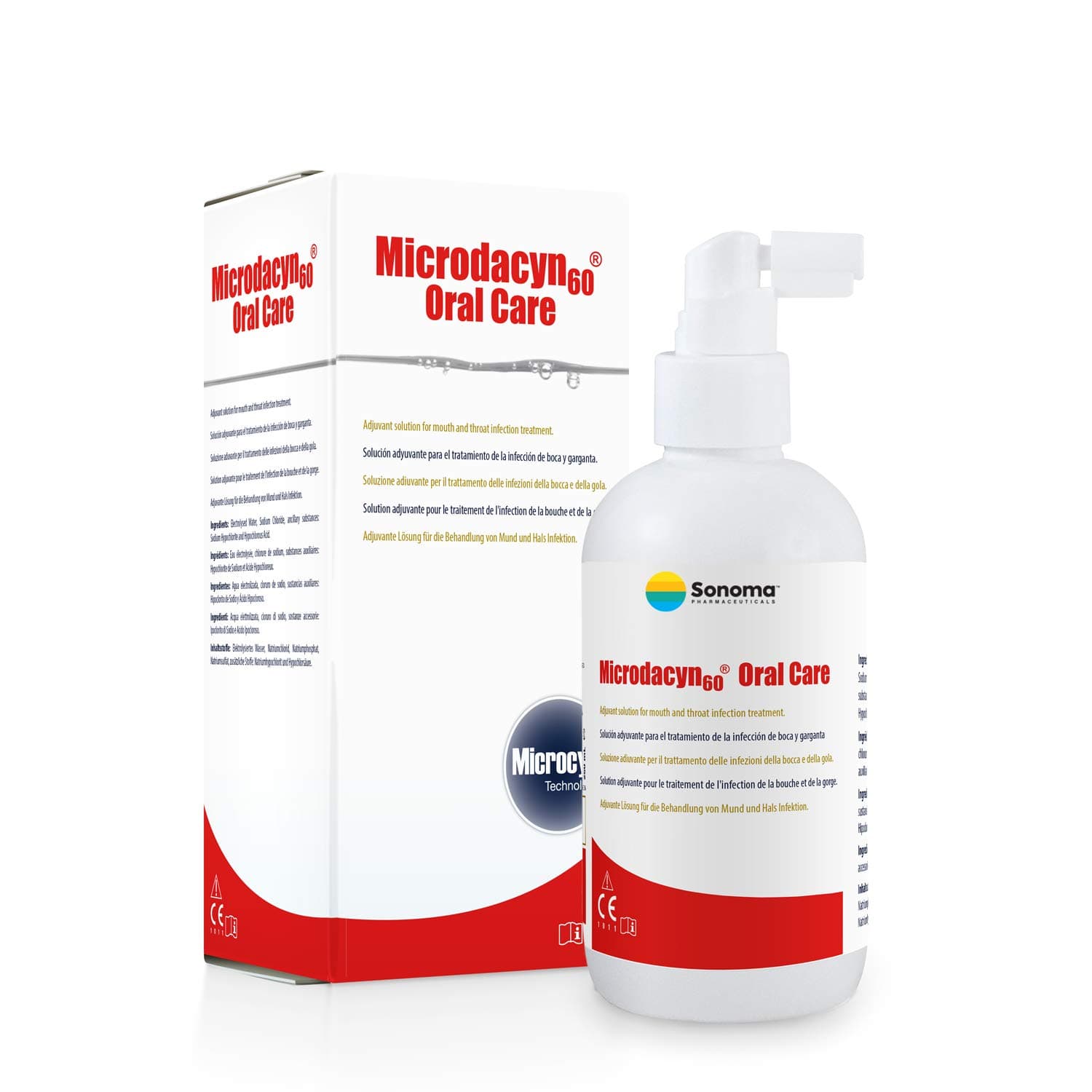 Microdacyn60 - Oral Care - 250ml - Sore Throat Spray - Reduces Pain and Inflammation