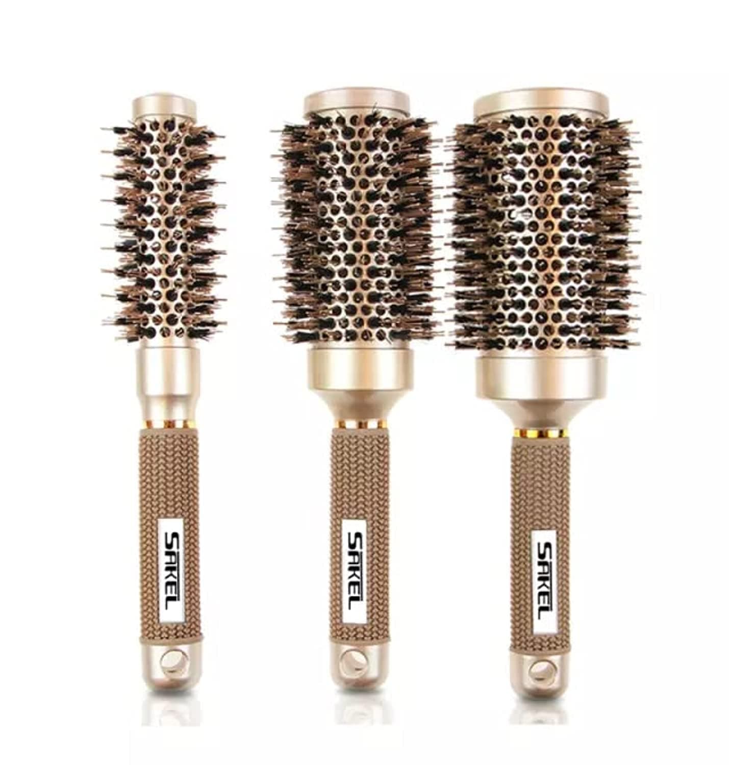 Sakel Thermic Ceramic Hair Brushes (Set of 3)