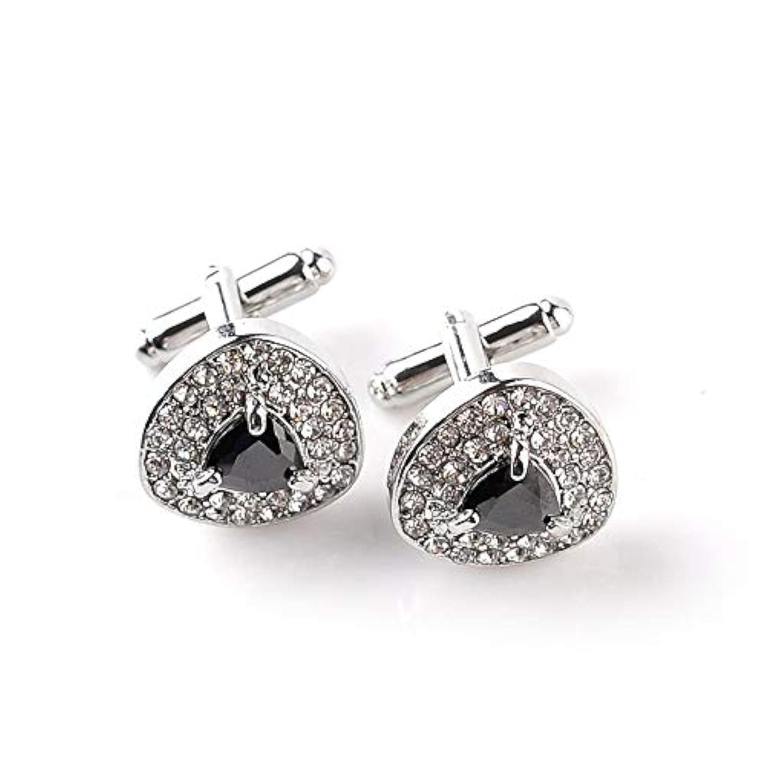 ™ Men's Shirt Cufflinks Classic Glittering Stones Cuff Links Party Wedding Casual Shirt Cuff Buttons Luxury Jewelry