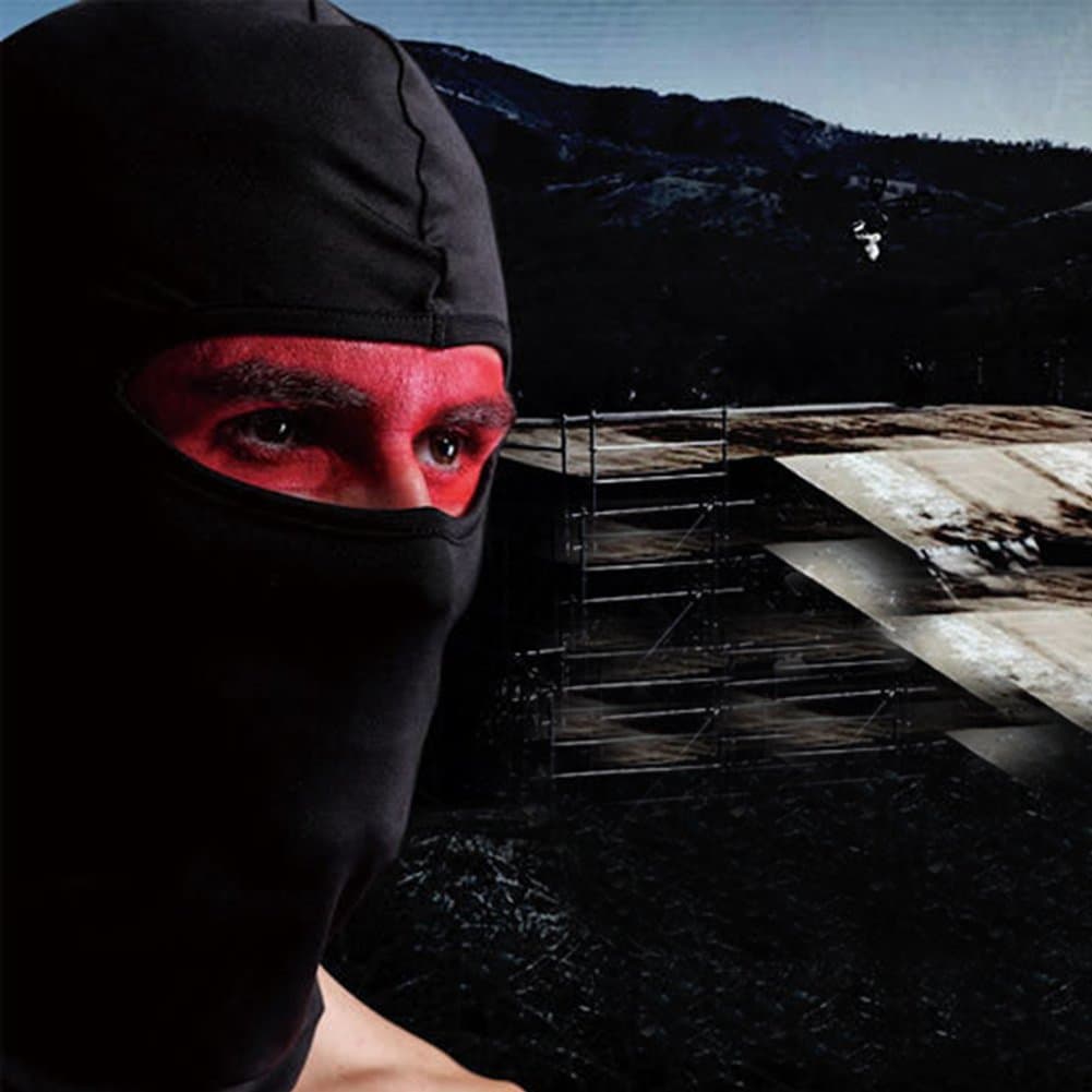 MKQPOWER Outdoor Sports Riding Ski Mask Balaclava Breathable Speed Dry Tactical Head Cover Motorcycle Cycling UV Protect Full Face Mask Black