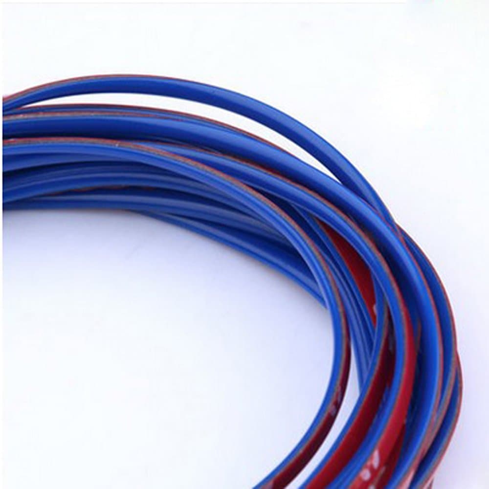 5M Car Auto Decoration Sticker Thread Indoor Pater Car Interior Exterior Body Modify Decal 10 Colors (Blue)